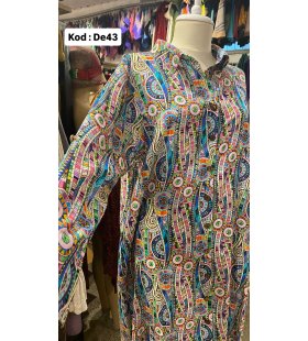 İPEK KOTON ELBİSE DE-43