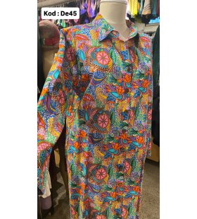 İPEK KOTON ELBİSE DE-45