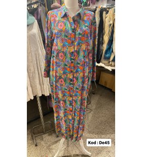 İPEK KOTON ELBİSE DE-45