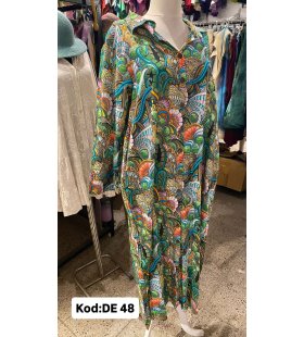 İPEK KOTON ELBİSE DE-48