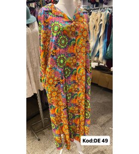 İPEK KOTON ELBİSE DE-49