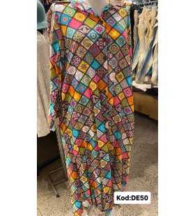 İPEK KOTON ELBİSE DE-50