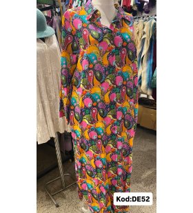 İPEK KOTON ELBİSE DE-52