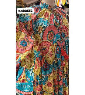 İPEK KOTON ELBİSE DE-53