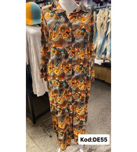 İPEK KOTON ELBİSE DE-55