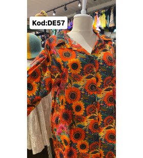 İPEK KOTON ELBİSE DE-57