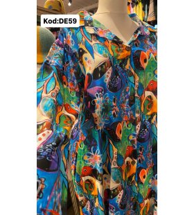 İPEK KOTON ELBİSE DE-59