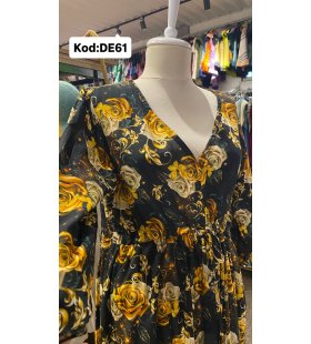 İPEK KOTON ELBİSE DE-61