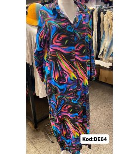 İPEK KOTON ELBİSE DE-64