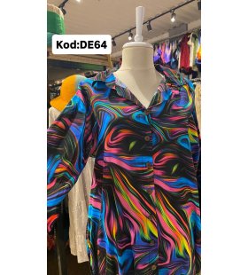 İPEK KOTON ELBİSE DE-64