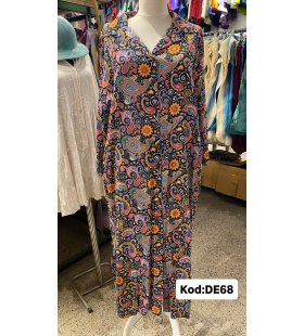 İPEK KOTON ELBİSE DE-68