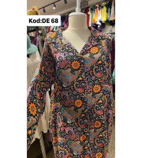 İPEK KOTON ELBİSE DE-68