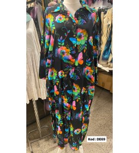 İPEK KOTON ELBİSE DE-69