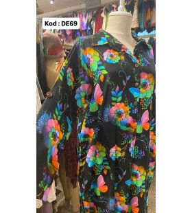 İPEK KOTON ELBİSE DE-69