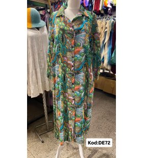 İPEK KOTON ELBİSE DE-72