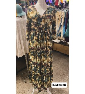 İPEK KOTON ELBİSE DE-76