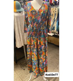 İPEK KOTON ELBİSE DE-77