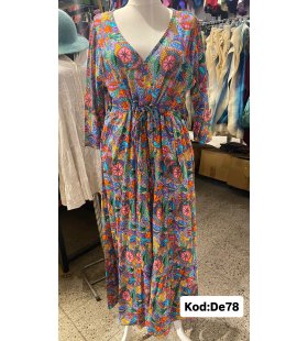 İPEK KOTON ELBİSE DE-78