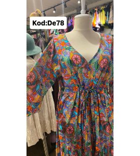 İPEK KOTON ELBİSE DE-78