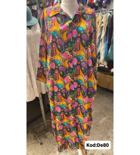 İPEK KOTON ELBİSE DE-80