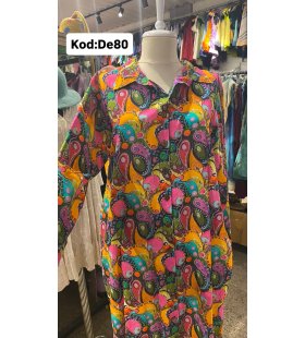 İPEK KOTON ELBİSE DE-80