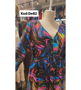 İPEK KOTON ELBİSE DE-82