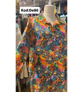 İPEK KOTON ELBİSE DE-86