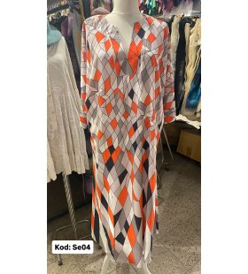 İPEK SATEN ELBİSE SE-04