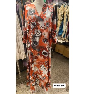 İPEK SATEN ELBİSE SE-06