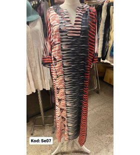 İPEK SATEN ELBİSE SE-07