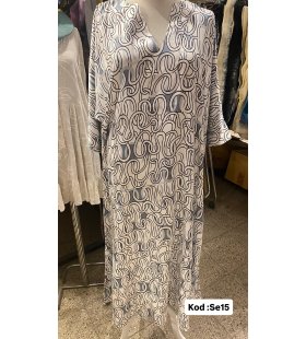 İPEK SATEN ELBİSE SE-15