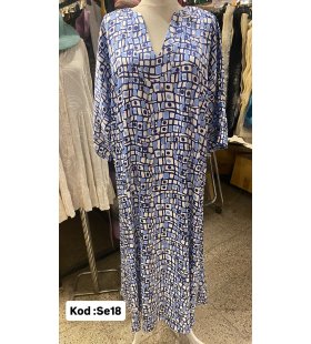 İPEK SATEN ELBİSE SE-18