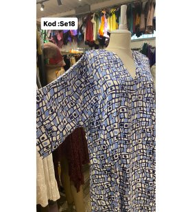 İPEK SATEN ELBİSE SE-18