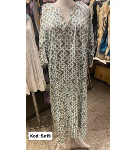 İPEK SATEN ELBİSE SE-19