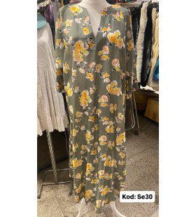 İPEK SATEN ELBİSE SE-30
