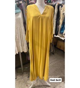 İPEK SATEN ELBİSE SE-31