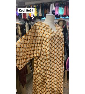 İPEK SATEN ELBİSE SE-34