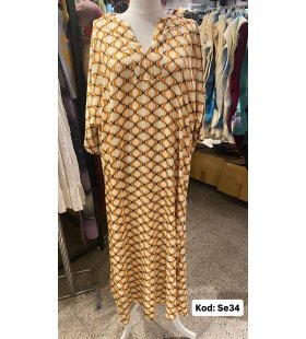 İPEK SATEN ELBİSE SE-34