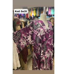 İPEK SATEN ELBİSE SE-35