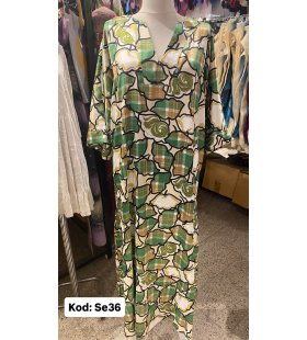 İPEK SATEN ELBİSE SE-36