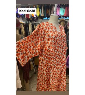 İPEK SATEN ELBİSE SE-38