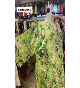 İPEK SATEN ELBİSE SE-40