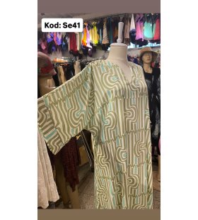 İPEK SATEN ELBİSE SE-41