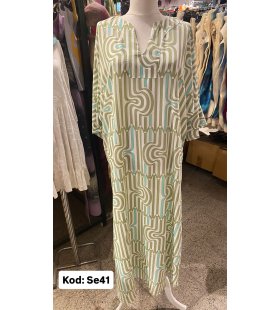 İPEK SATEN ELBİSE SE-41