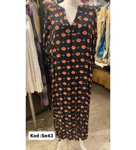 İPEK SATEN ELBİSE SE-43