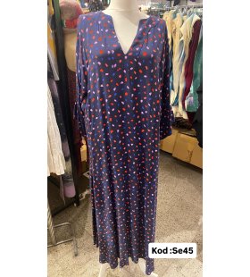 İPEK SATEN ELBİSE SE-45