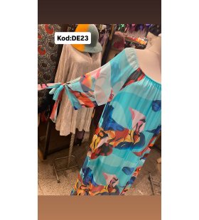 İPEK ŞİFON ELBİSE DE-23