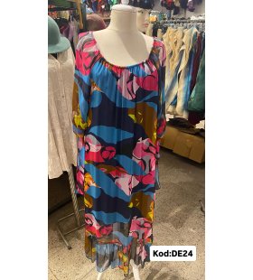 İPEK ŞİFON ELBİSE DE-24