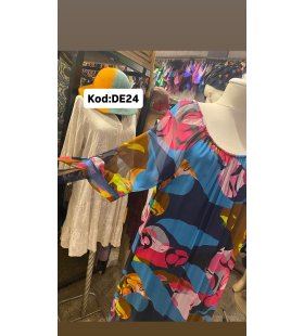 İPEK ŞİFON ELBİSE DE-24