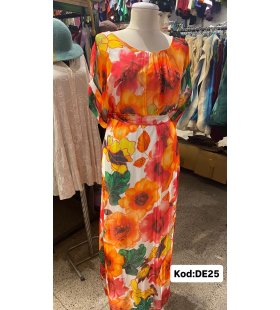 İPEK ŞİFON ELBİSE DE-25